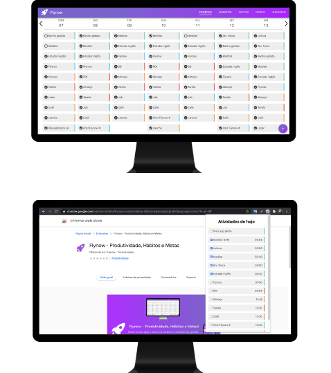 Plataforma Web & Extensão (Chrome)